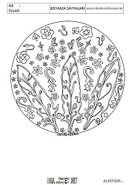 Mandala boyama sayfaları